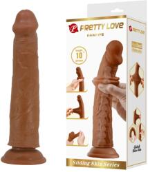 Pretty Love Dildo Pretty Love Sharife, Bendable, TPR Sliding, Maro, 25.4 cm Dildo
