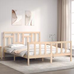 vidaXL tömör fenyőfa ágy matrac nélkül 160 x 200 cm (3193151)