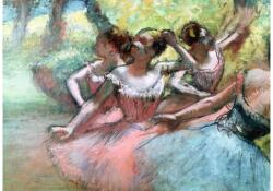 Ravensburger 12001318 - Art puzzle - Degas - Négy ballerina a színpadon - 1000 db-os puzzle (12001318)