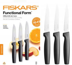 Fiskars 3 Db-os Éles Fiskars Késkészlet Dobozban, Erős, Ajándéknak Is Kiváló (1057563)
