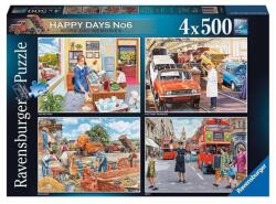 Ravensburger 17490 - Happy Days - Boldog munkanapok - 4 x 500 db-os puzzle (17490)