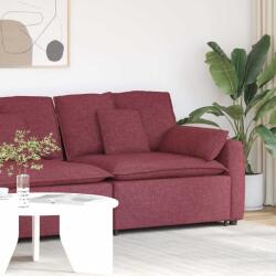 vidaXL borvörös moduláris kanapé karfás végmodul párnákkal 100 cm (4104390) - vidaxl