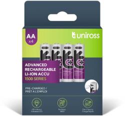 Uniross USB-C 1.5V Li-ion akkumulátor, AA (ceruza), 4 db/bliszter (U322057)