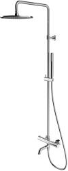 Omnires Y kád és zuhany szett fal termosztáttal trópusi zuhany opcióval króm Y1234CR (Y1234CR)