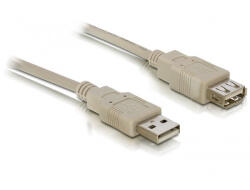 Delock 3m-es USB hosszabbító kábel male/female (Apa/Anya) bézs (DELOCK 2.0 Type-A)
