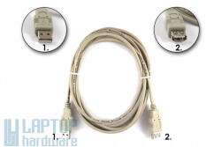 Wiretek 1, 8m USB hosszabbító kábel, A apa - A anya