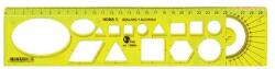 Optima Sablon vonalzó OPTIMA fluor 30cm (53009) - tonerpiac