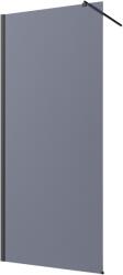 INVENA zuhanykabin fal walk-in 80 cm fekete félfényes/grafit üveg AK-32-183