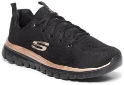 Skechers Graceful - Get Connected női edzőcipő 12615-BKRG fekete mix 06736