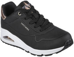 Skechers UNO GOLDEN AIR női fűzős sneaker cipő 177094-BLK fekete 06780