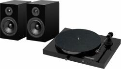 Pro-Ject Juke Box E1 + Speaker Box 5E OM5e High Gloss Piano Black Kit Turntable (SET JB E1 SPKR BOX 5E HGB)