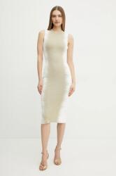 Herve Leger ruha Ruby sárga, midi, testhezálló, CBI8498804 - arany S