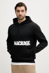 Mackage felső fekete, férfi, nyomott mintás, kapucnis, KRYSTIAN. PR - fekete XL