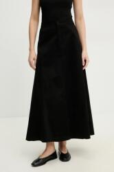 Answear Lab pamut szoknya fekete, maxi, harang alakú - fekete M - answear - 14 990 Ft