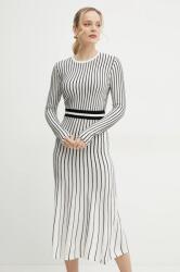 Fracomina ruha kasmírkeverékkel fehér, maxi, harang alakú, FS25SD5002K501N8 - fehér XS