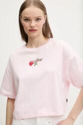 Converse pamut póló női, rózsaszín, 10028306-A03 - rózsaszín XS