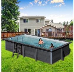 Pontaqua GRE SZÖGLETES WPC medence 4, 66 x 3, 26 x 1, 24 m (KPCOR46N)