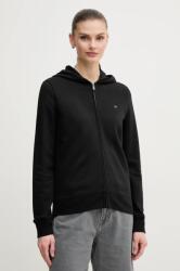 Calvin Klein pamut melegítőfelső fekete, női, sima, kapucnis, K20K208426 - fekete M