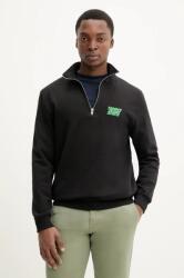 Tommy Hilfiger pamut melegítőfelső fekete, férfi, nyomott mintás, DM0DM21865 - fekete XXL