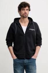Giorgio Armani pamut melegítőfelső sötétkék, férfi, nyomott mintás, kapucnis, XM000223 AF12656 - sötétkék XXL