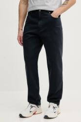 Barbour nadrág Washed Stretch Twill Regular Fit Trouser férfi, sötétkék, egyenes, MTR0742 - sötétkék 34