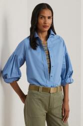 Ralph Lauren pamut ing női, galléros, regular, 200963847 - kék XL