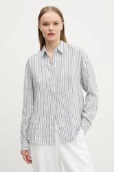 Abercrombie & Fitch len ing női, galléros, fehér, relaxed, KI140-5554 - fehér M