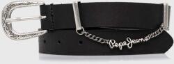 Pepe Jeans bőr öv LEIGHTON BELT fekete, női, PL020853 - fekete L