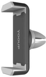 YOOUP S09 Szellőzőrácsra Rö Gzíthető Autós Tartó Fekete