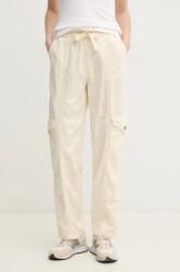 Pepe Jeans nadrág HADDA PANT női, bézs, magas derekú cargo, PL211809 - bézs S