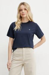 Weekend Max Mara pamut póló női, sötétkék, 2515971031600 - sötétkék S