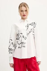 Desigual pamut ing HERA női, galléros, fehér, regular, 25SWCW05 - fehér M