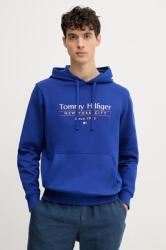 Tommy Hilfiger pamut melegítőfelső férfi, nyomott mintás, kapucnis, MW0MW38672 - kék XL
