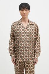 Drôle de Monsieur selyem ing La Chemise Renzo bézs, relaxed, E-SH187-SE006-BG - bézs L