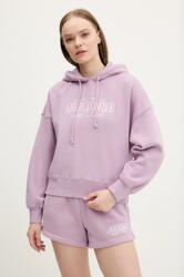 Abercrombie & Fitch felső rózsaszín, női, nyomott mintás, kapucnis, KI185-5022 - rózsaszín XL