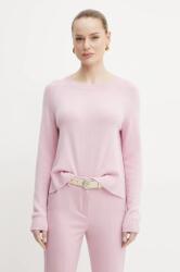 Max Mara kasmír pulóver könnyű, női, rózsaszín, 2515361021600 - rózsaszín XL