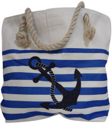  Strandtáska vastag csíkos horgonyos (STB6097)