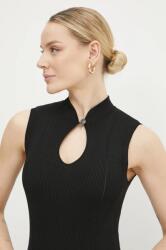 GUESS felső MALIA fekete, női, sima, W5GR10 Z3L10 - fekete S