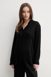 Tommy Hilfiger ing női, galléros, fekete, regular, UW0UW05952 - fekete S