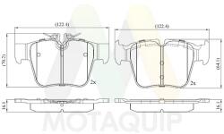 MOTAQUIP Set placute frana MOTAQUIP LVXL1935 (LVXL1935)