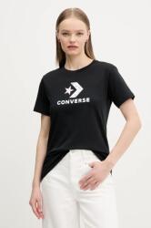 Converse pamut póló női, fekete, 10027386-A01 - fekete XL
