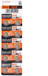 Maxell mini alkáli gombelem LR44 G13 AG13 L1154 10 db (4902580131401)