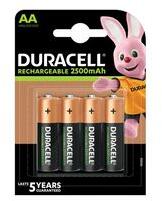 Duracell Ceruza akkumulátor 2500mAh nikkel-fém-hidrid Mignon(AA/R6) AA R2U DURACELL - AKKUAA2500B4