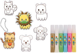  Csináld magad - állatos kristály függődísz, 18 db