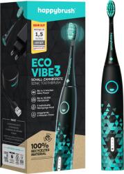 happybrush ECO VIBE 3 szónikus fogkefe - Fekete-menta - 1 szett