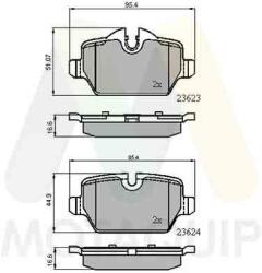 MOTAQUIP Set placute frana MOTAQUIP LVXL1278 (LVXL1278)