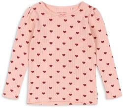 Konges Sløjd gyerek pamut hosszú ujjú felső MINNIE BLOUSE GOTS rózsaszín, KS102583 - rózsaszín 104