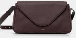 APC A. P. C. bőr táska sac daria flap bordó, PXBCD. F61901 - burgundia Univerzális méret