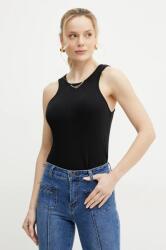 Twinset pamut top fekete, 251TT2400 - fekete L