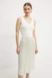 HUGO BOSS ruha bézs, midi, harang alakú, 50537736 - bézs XL